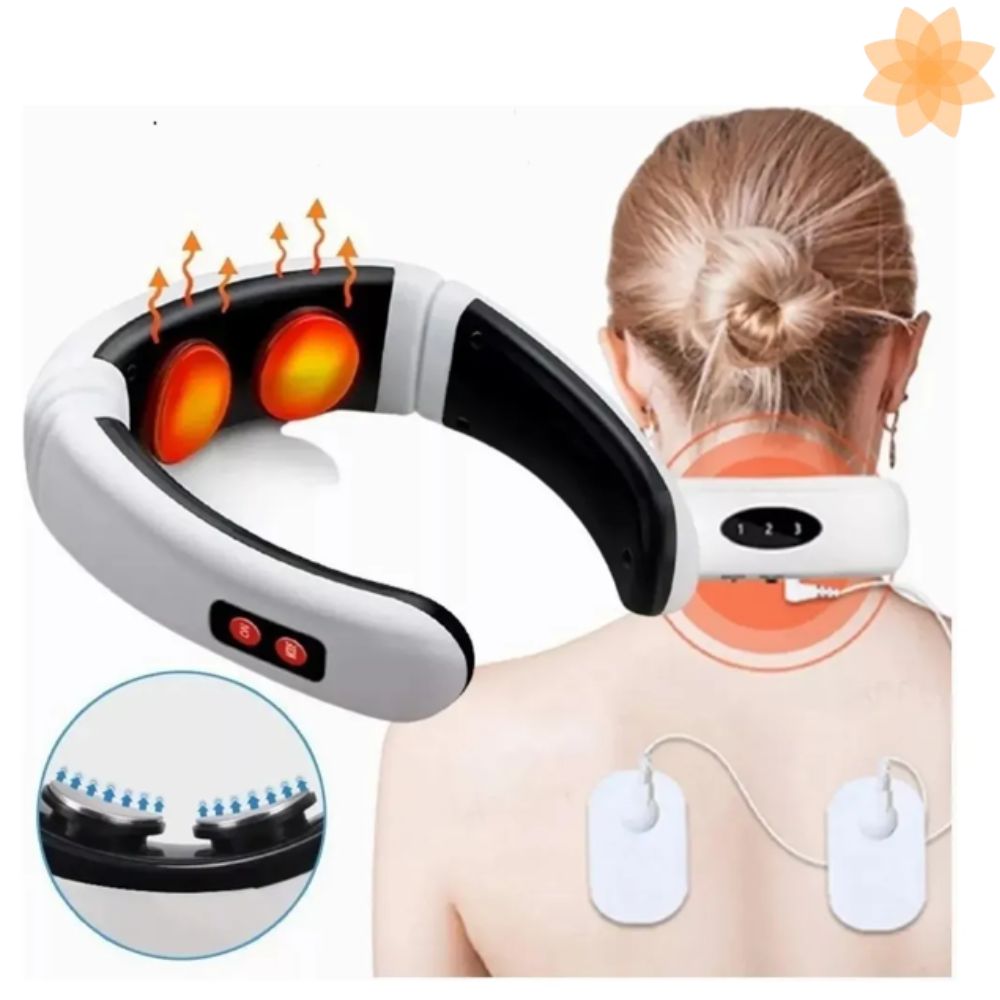 Masajeador electroestimulador de cuello