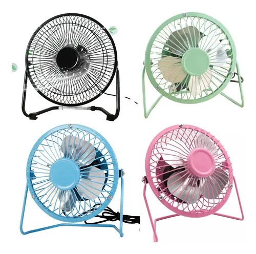 Mini Ventilador De Metal Ideal Oficina