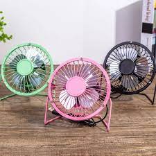 Mini Ventilador De Metal Ideal Oficina
