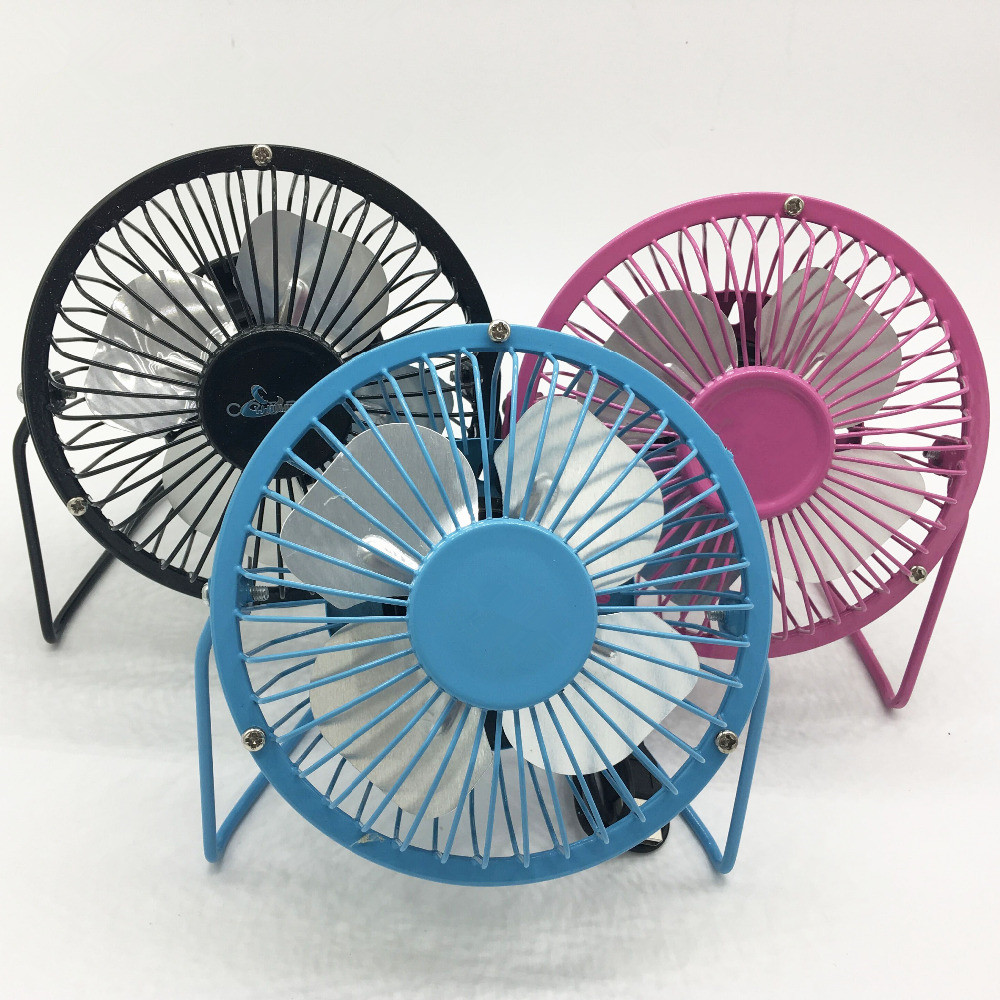 Mini Ventilador De Metal Ideal Oficina