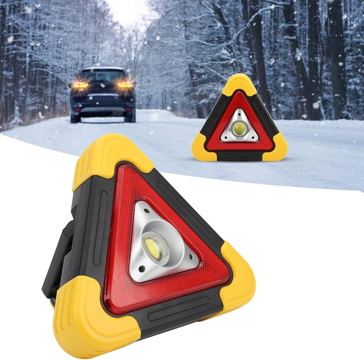 Lámpara Triangular de Emergencia 6 en 1
