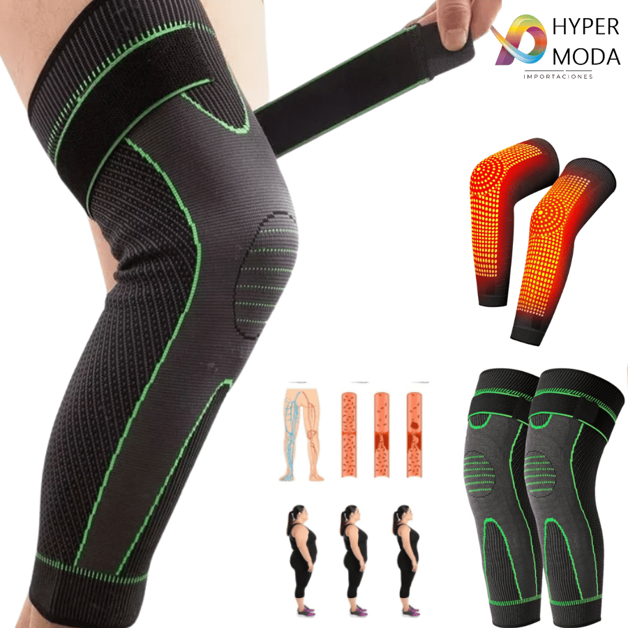 Rodillera Larga De Compresión De Rodilla