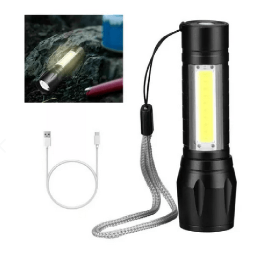 Lampara Tactica Recargable Usb Linterna