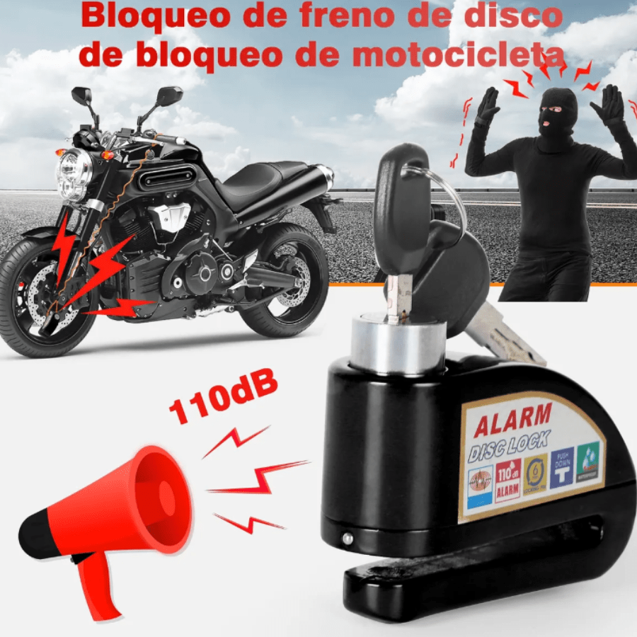 Candado de Alarma para Motocicleta