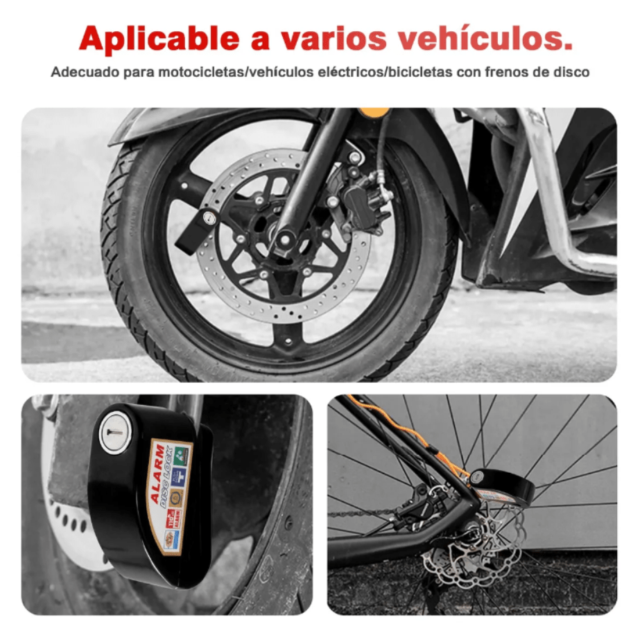 Candado de Alarma para Motocicleta