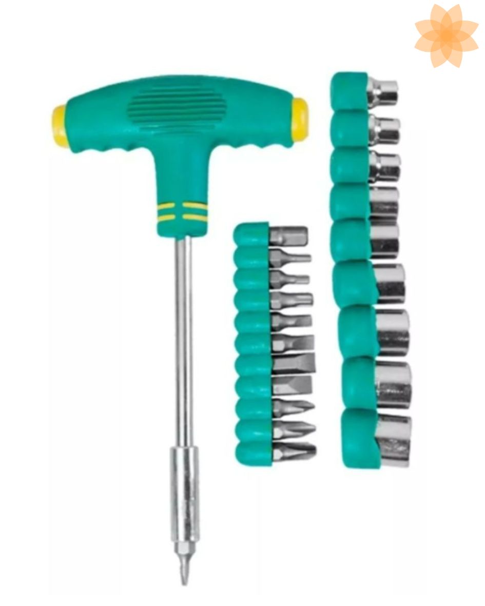 Desarmador Tipo T Juego 22 Pzas Talla M
