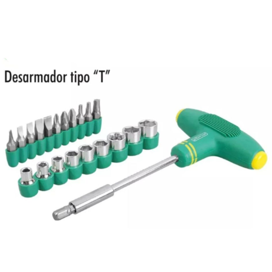 Desarmador Tipo T Juego 22 Pzas Talla M
