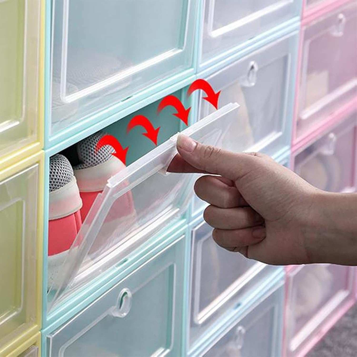 20 piezas de caja zapatera organizador