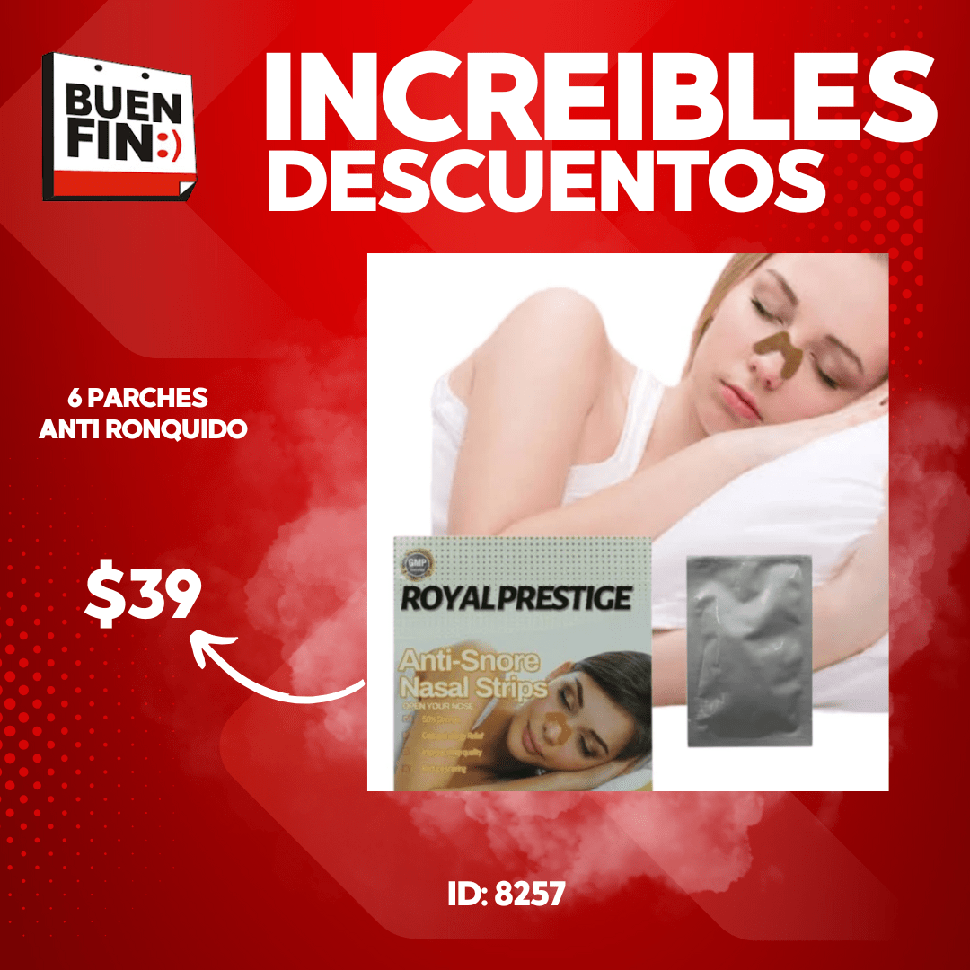 6 Parches ANTI RONQUIDO