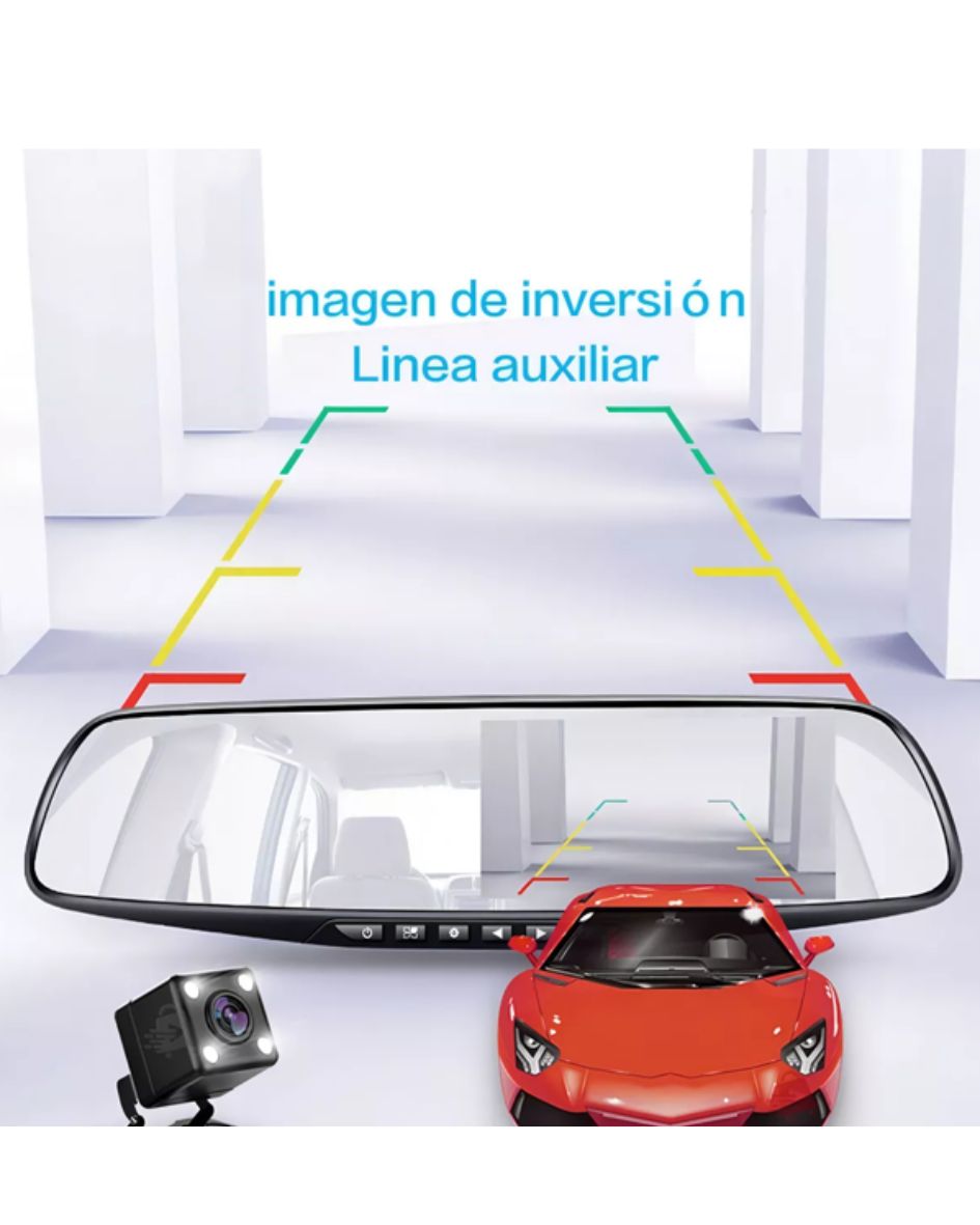 Camara Espejo Retrovisor con Pantalla