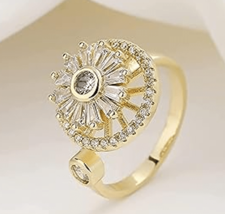 Anillo de Cristal de Flor