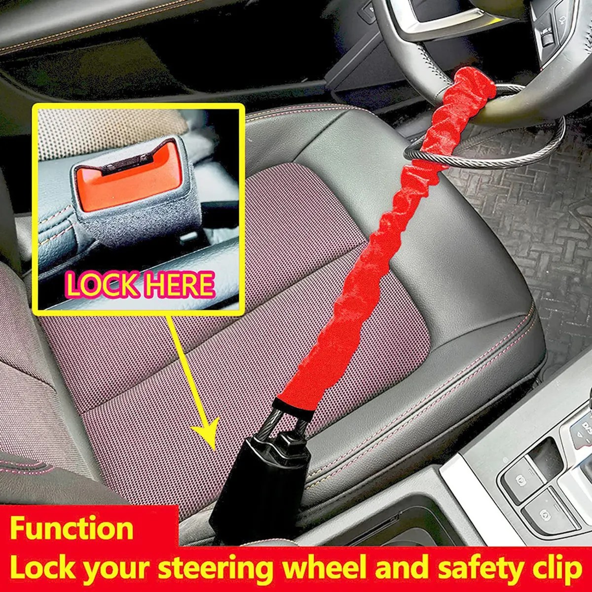 Candado Antirrobo Universal Para Volante