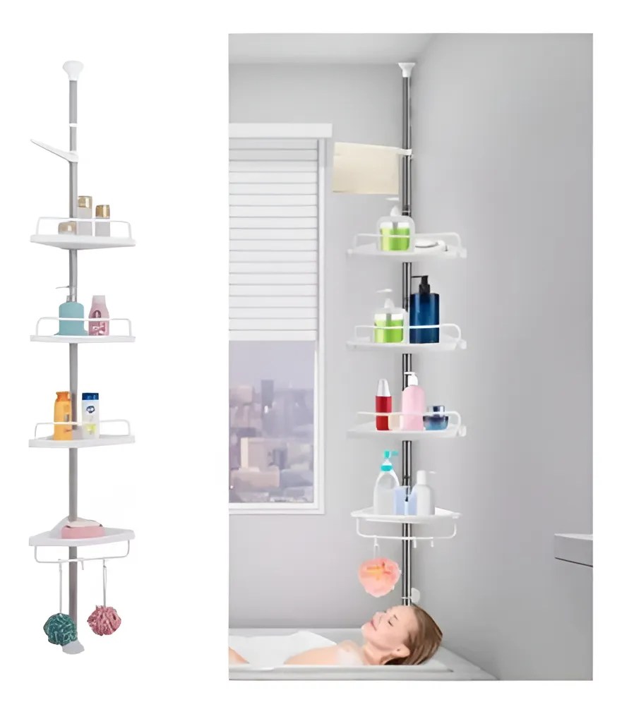 Organizador de baño esquinero