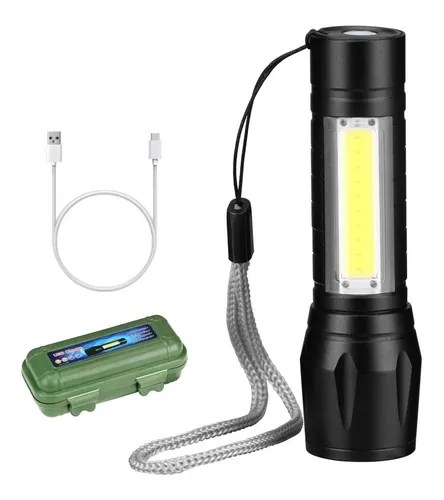 Lámpara Táctica Mini Recargable USB