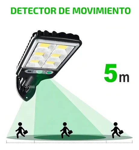 Lámpara Panel Solar Al Aire Libre