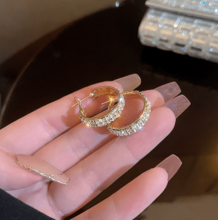 Elegantes Pendientes redondos