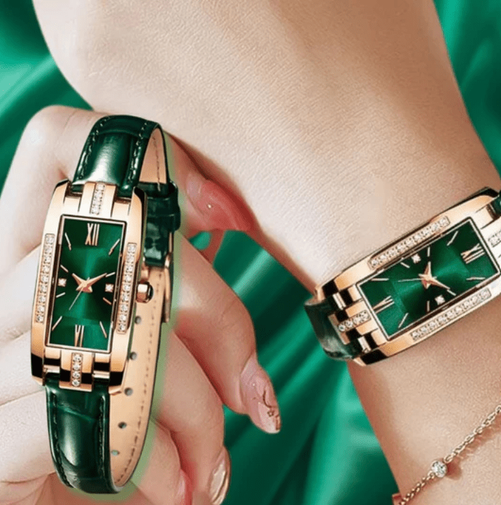 RELOJ DE MUJER VERDE ESMERALDA
