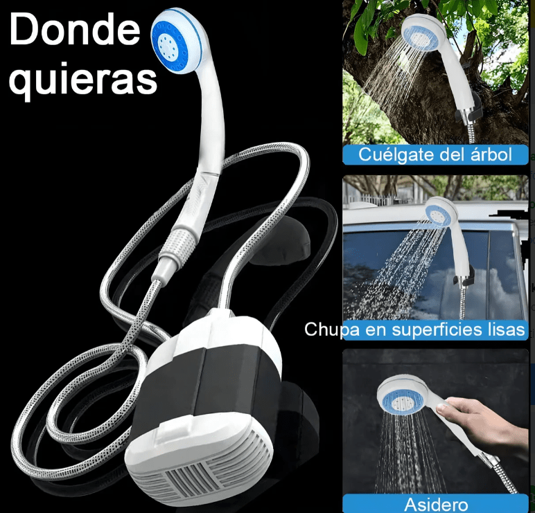 Ducha Portatil Regadera Con Bomba