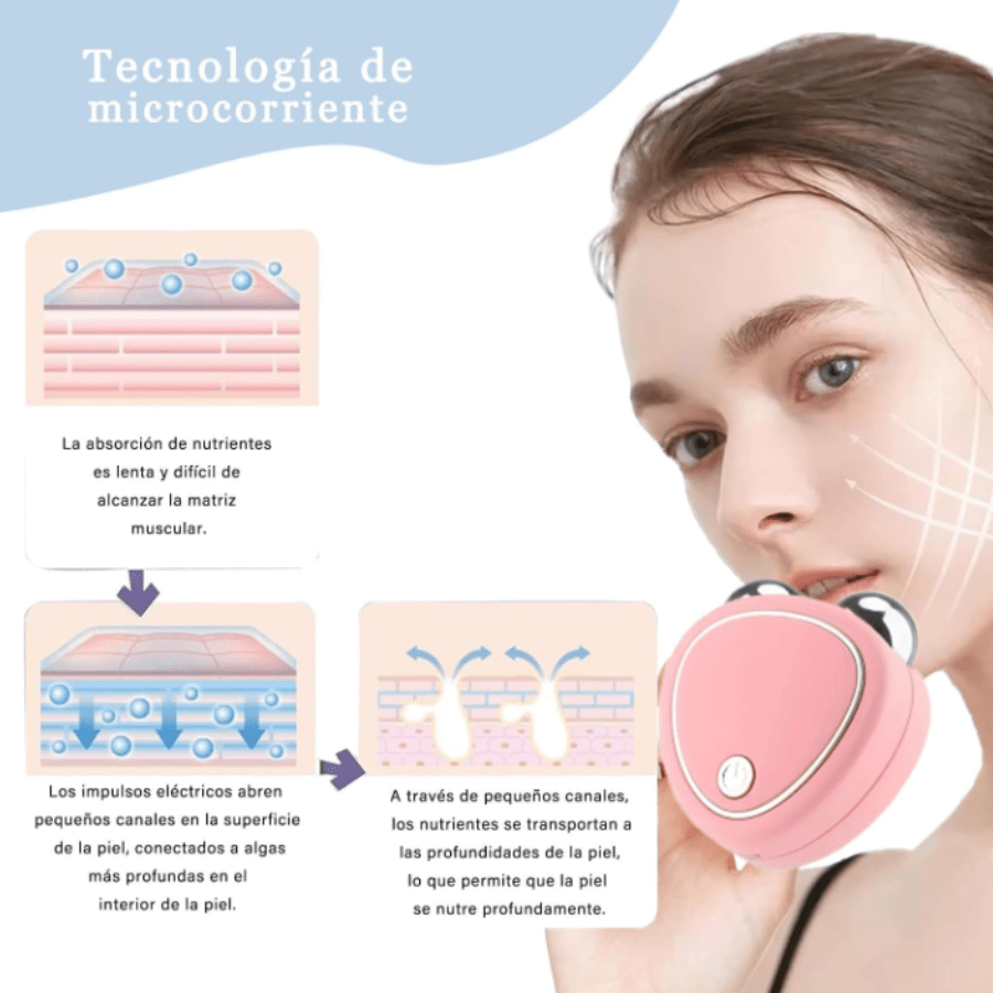 Skindion Masajeador Facial Microcorrient