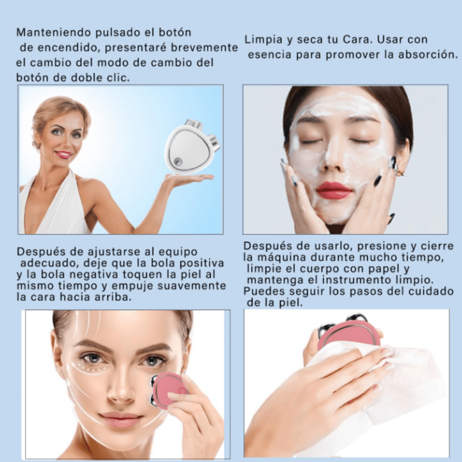 Skindion Masajeador Facial Microcorrient