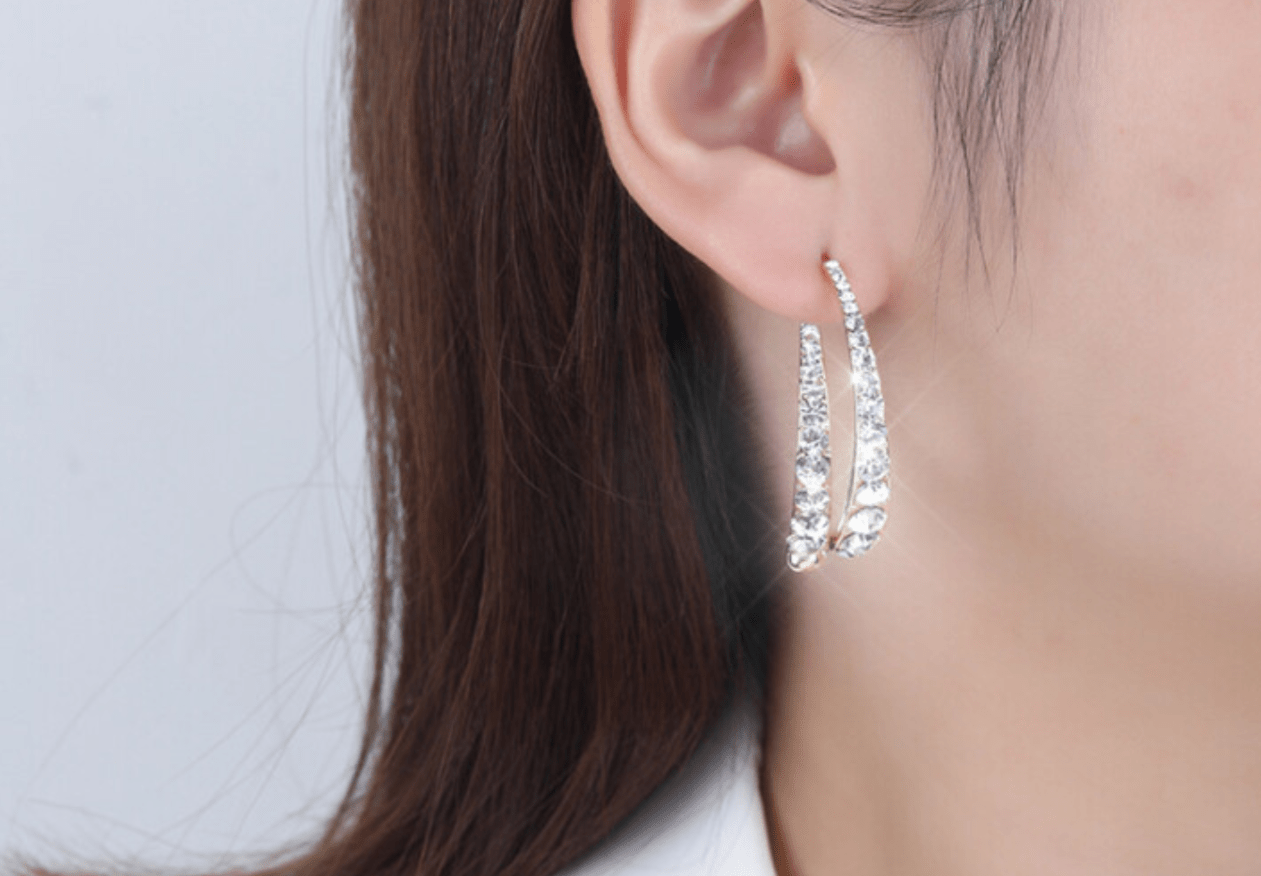 Hermosas Arracadas color plata