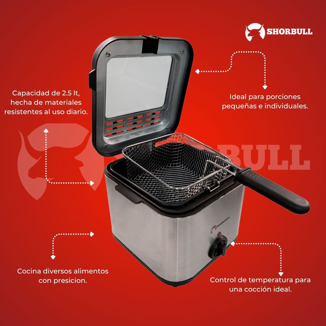 Freidora eléctrica 2.5L – SHORBULL