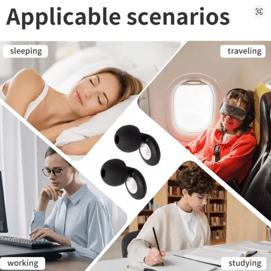 Par de Tapones De Silicona Para Dormir