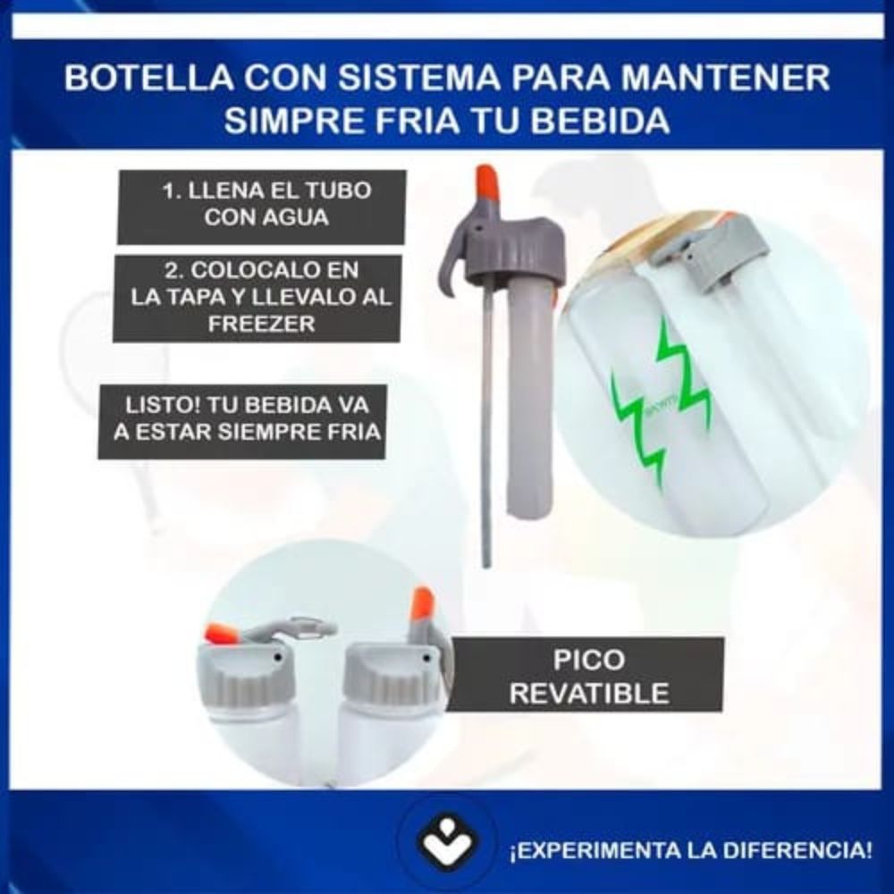 Botella Agua Deportiva Sports C/Hielo