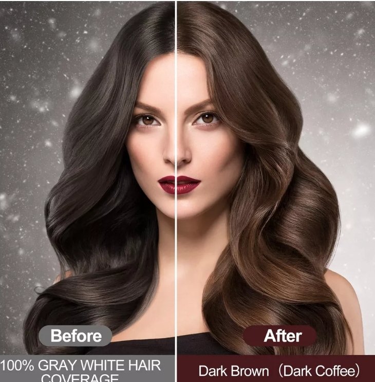 SHAMPOO DE TINTE CAFE PARA CANAS