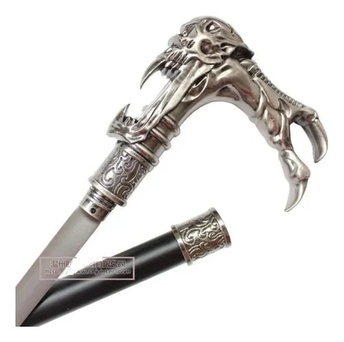 Espada Oculta En Baston De Metal De 90 C