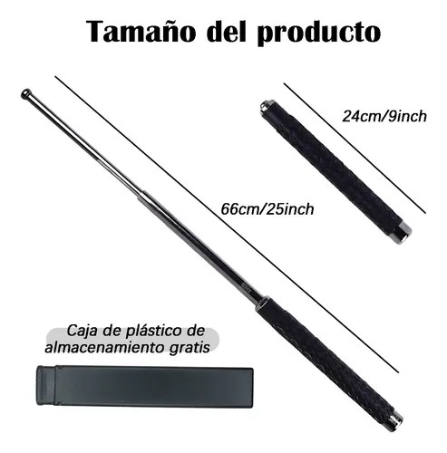 Bastón Retráctil 60 Cm Defensa Personal