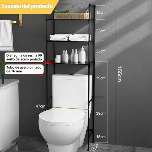Mueble Organizador Baño Rack Estante Par