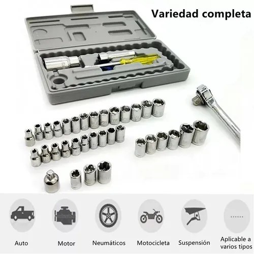 Kit 40 Juego De Herramientas Mecanica Da