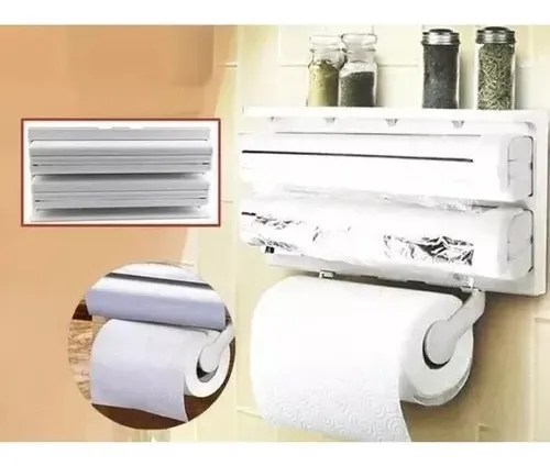Dispensador Triple De Papel Para Cocina,