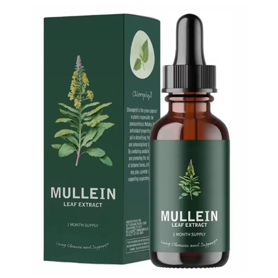 Mullein Gotas Limpieza Pulmonar Respirar