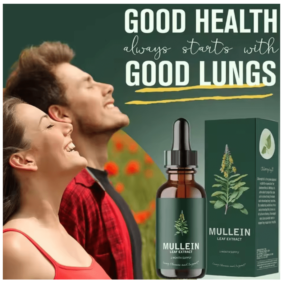 Mullein Gotas Limpieza Pulmonar Respirar