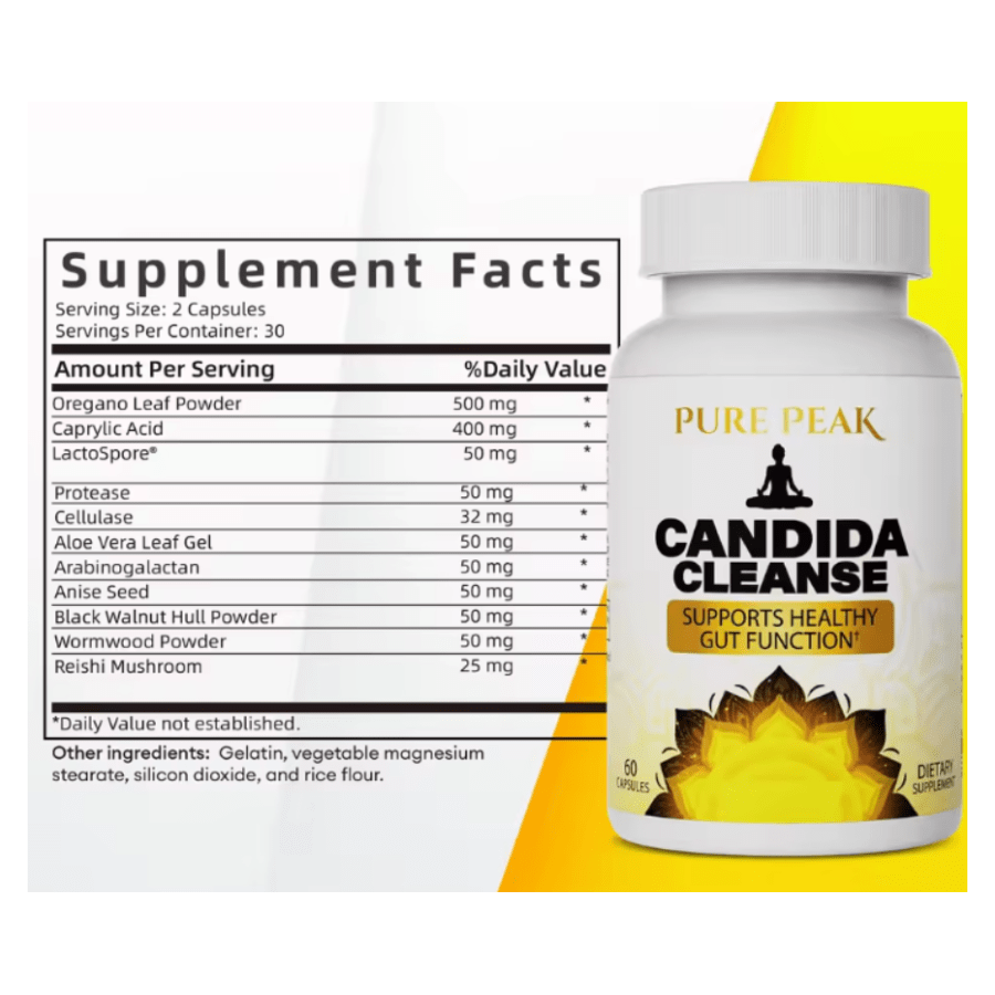 Suplemento Candida Cleanse 60 Capsulas
