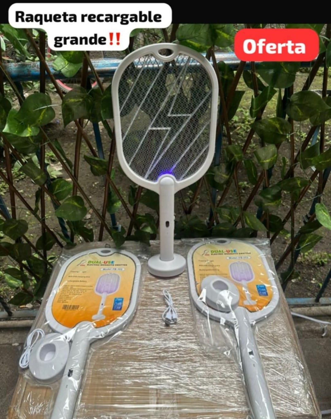 Raqueta Mosquitos Electrica Mata Moscos