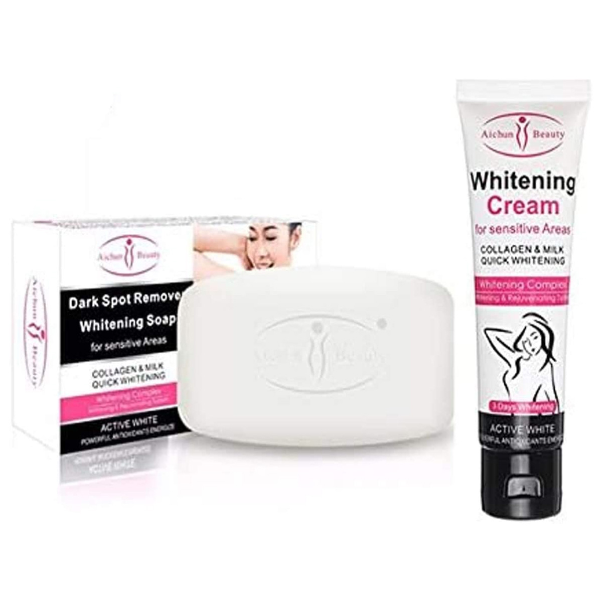 Paquete Crema y Jabón Aclarante Aichun B
