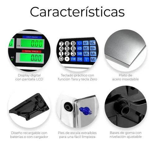 Bascula Digital 40 Kg Comercial