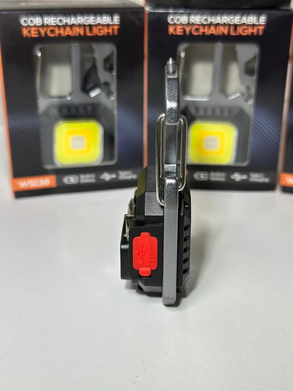Mini Llavero con Luz LED Recargable USB