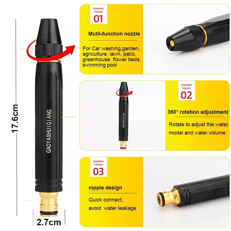 Conector e pistola de lavado de alta pre