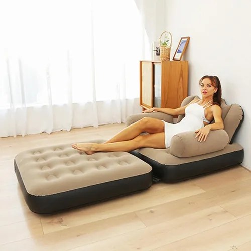 Sillón Inflable Sofá Cama 198cm Plegable