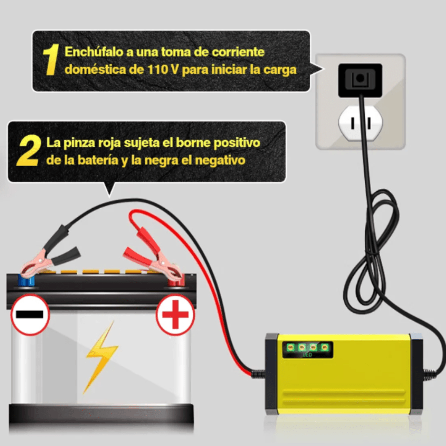 Cargador De Baterías Automotriz Intelige