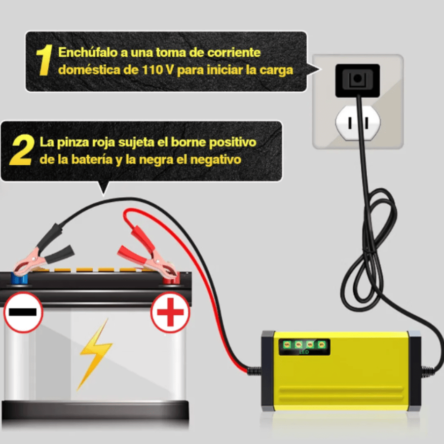 Cargador De Baterías Automotriz Intelige