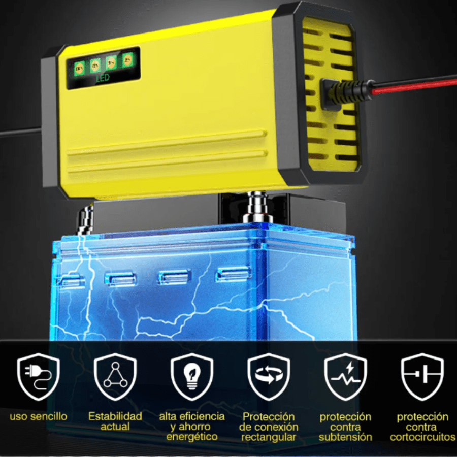 Cargador De Baterías Automotriz Intelige