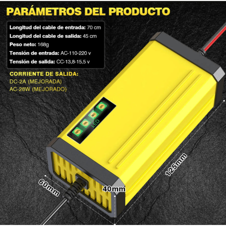 Cargador De Baterías Automotriz Intelige