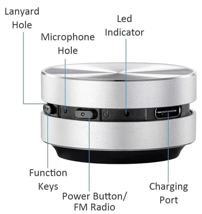 Bocina Bluetooth Plegable Conducción Ose