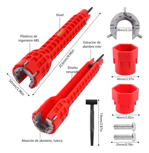 LLAVE MULTIFUNCIONAL 8 EN 1