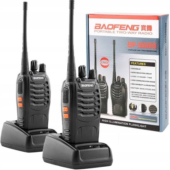 RADIOS WALKIE TALKIE BF-888S RECARGABLES